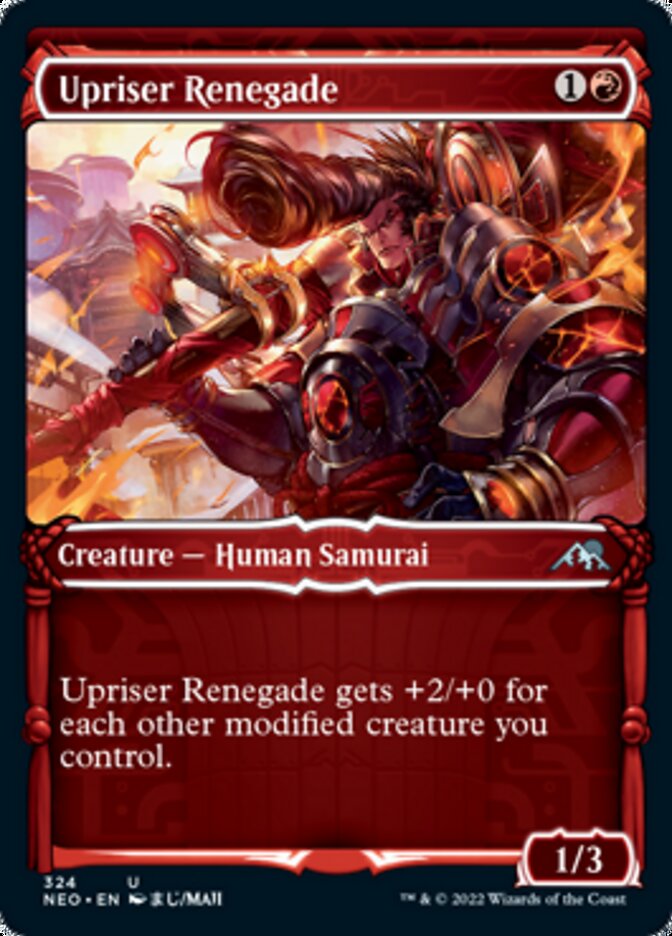 Upriser Renegade (Showcase Samurai) [Kamigawa: Neon Dynasty] | Arkham Games and Comics