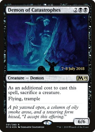 Demon of Catastrophes [Core Set 2019 Promos] | Arkham Games and Comics