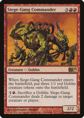 Siege-Gang Commander [Magic 2010] | Arkham Games and Comics