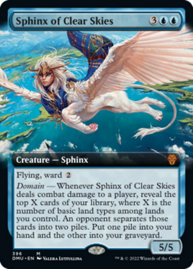 Sphinx of Clear Skies (Extended Art) [Dominaria United] | Arkham Games and Comics