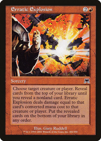 Erratic Explosion [Onslaught] | Arkham Games and Comics