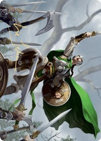 Maja, Bretagard Protector Art Card (Gold-Stamped Signature) [Kaldheim: Art Series] | Arkham Games and Comics