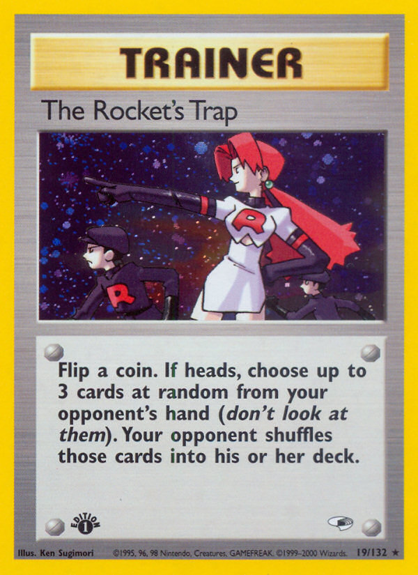 The Rocket's Trap (19/132) [Gym Heroes 1st Edition] | Arkham Games and Comics