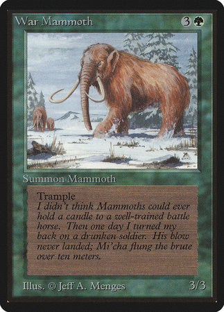 War Mammoth [Limited Edition Beta] | Arkham Games and Comics
