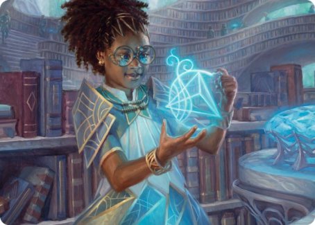 Zimone, Quandrix Prodigy Art Card [Strixhaven: School of Mages Art Series] | Arkham Games and Comics