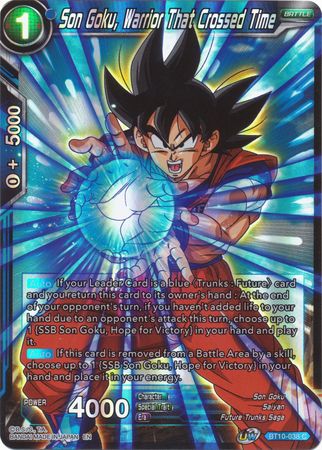 Son Goku, Warrior That Crossed Time (BT10-038) [Rise of the Unison Warrior 2nd Edition] | Arkham Games and Comics