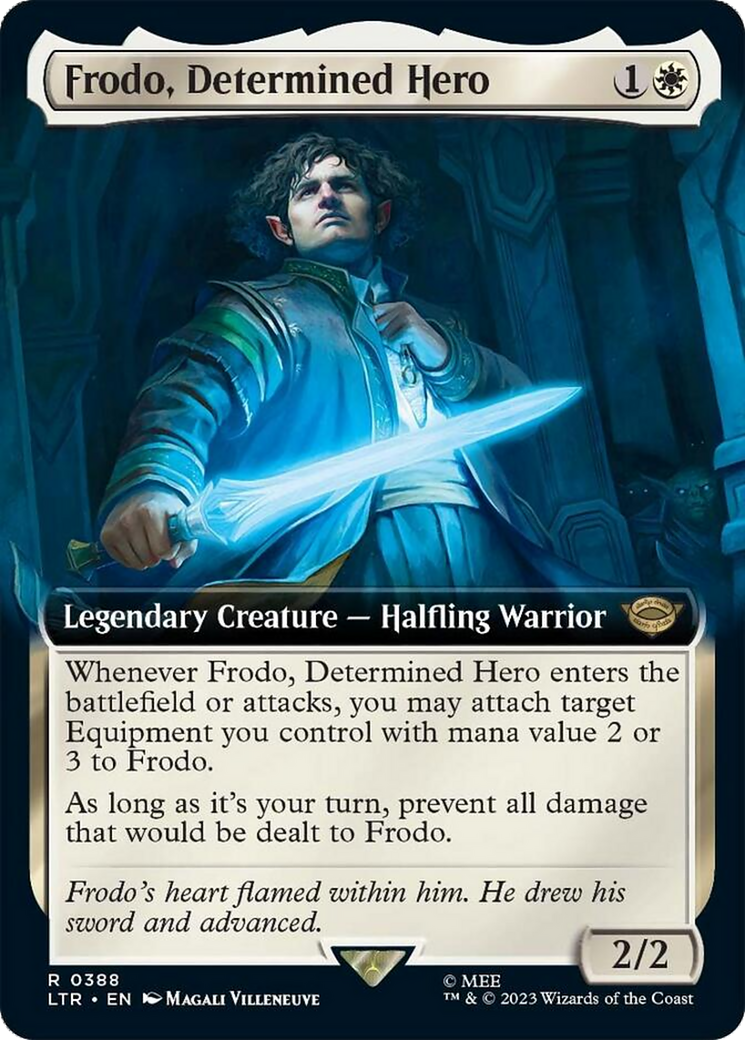 Frodo, Determined Hero (Extended Art) [The Lord of the Rings: Tales of Middle-Earth] | Arkham Games and Comics
