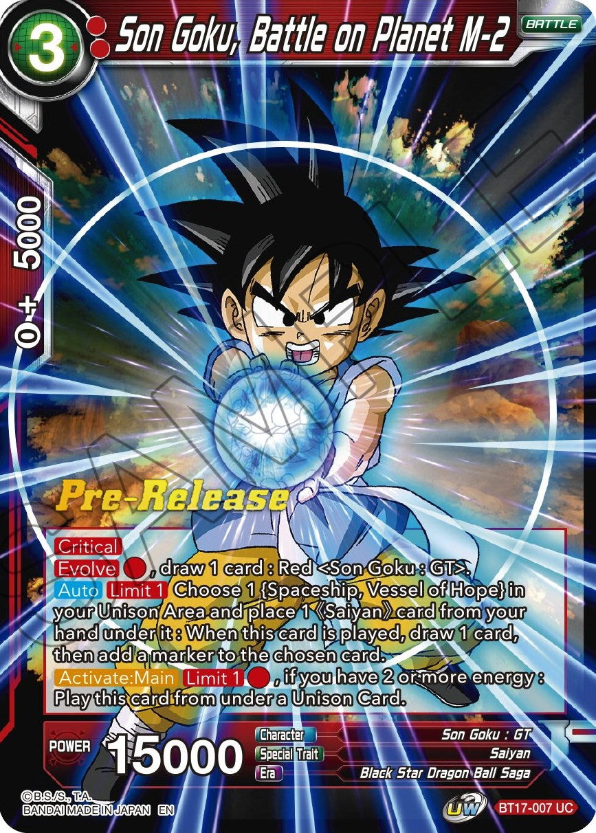 Son Goku, Battle on Planet M-2 (BT17-007) [Ultimate Squad Prerelease Promos] | Arkham Games and Comics