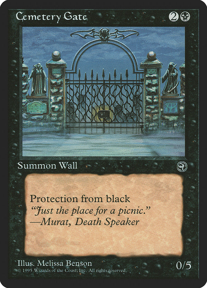 Cemetery Gate (Murat Flavor Text) [Homelands] | Arkham Games and Comics