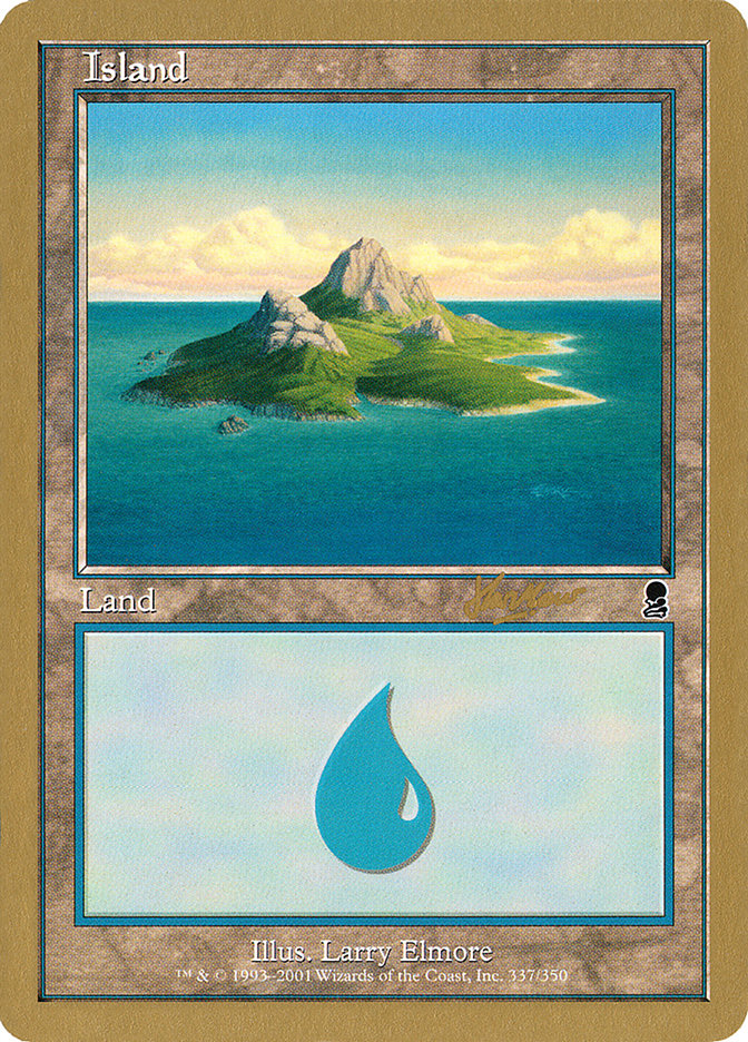 Island (shh337) (Sim Han How) [World Championship Decks 2002] | Arkham Games and Comics