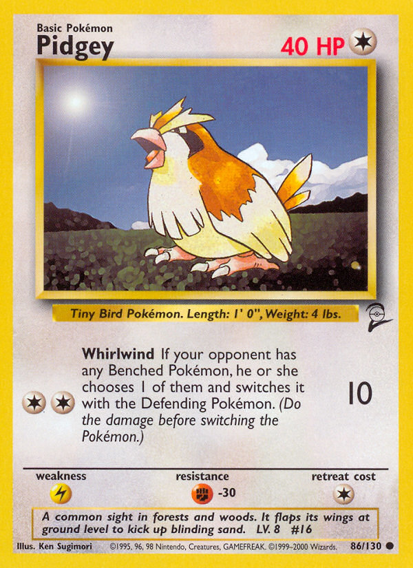 Pidgey (86/130) [Base Set 2] | Arkham Games and Comics