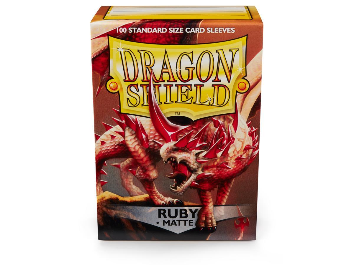 Dragon Shield Matte Sleeve - Ruby ‘Rubis’ 100ct | Arkham Games and Comics