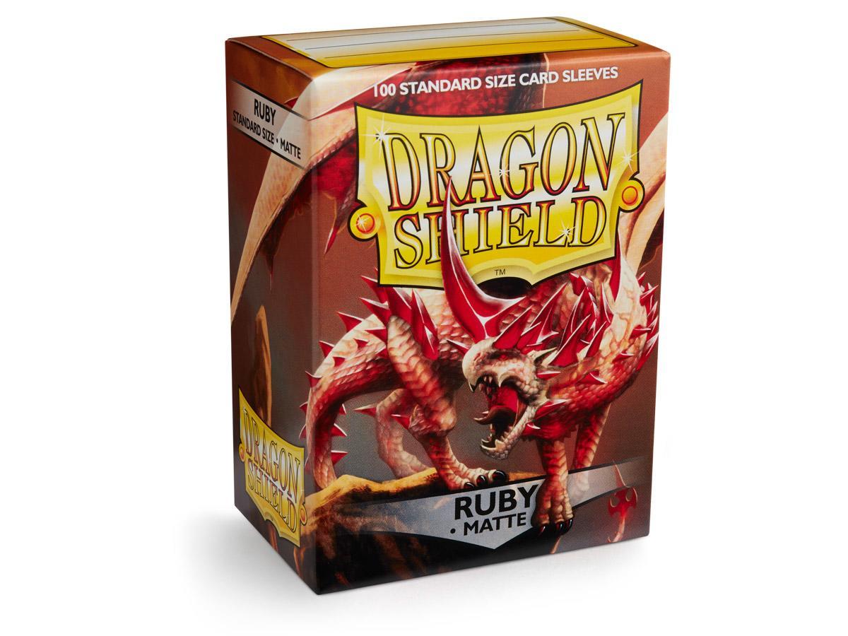 Dragon Shield Matte Sleeve - Ruby ‘Rubis’ 100ct | Arkham Games and Comics