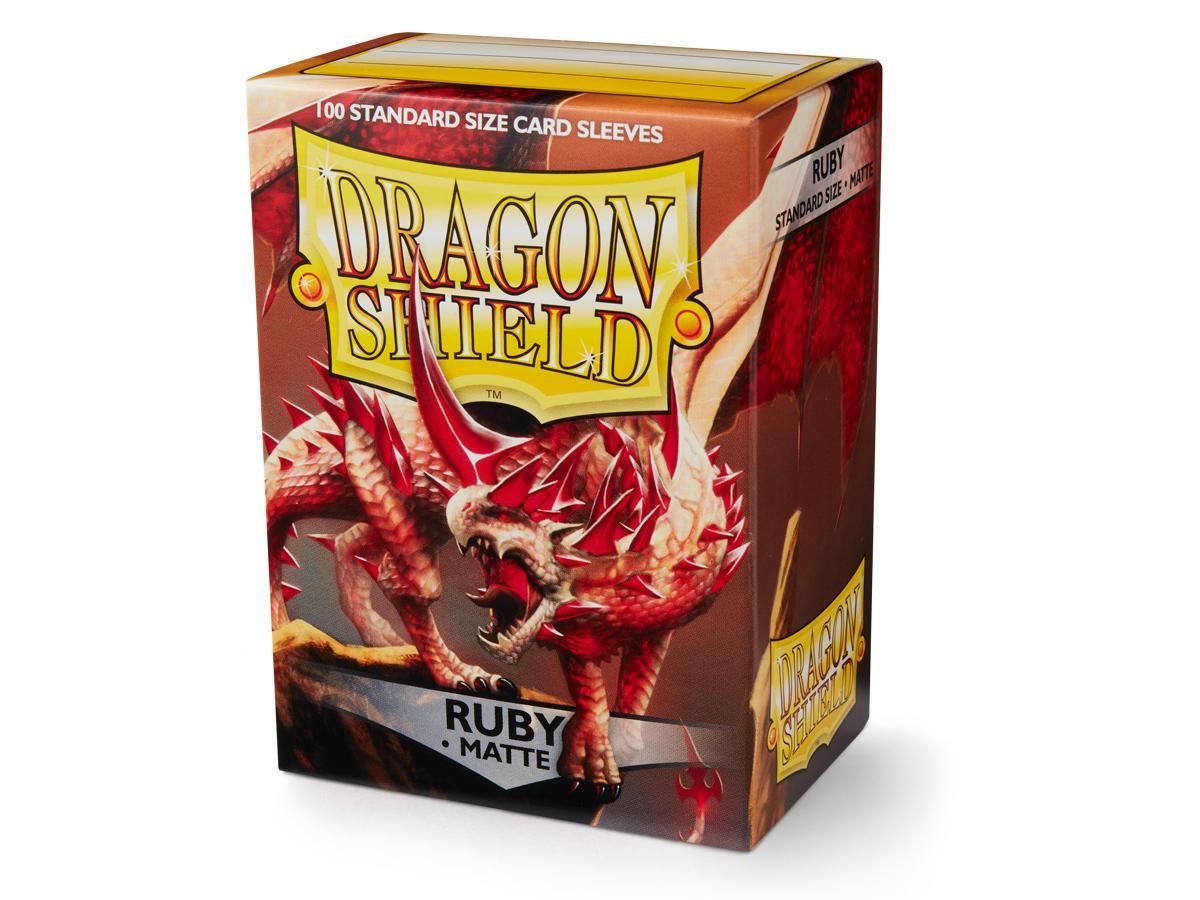 Dragon Shield Matte Sleeve - Ruby ‘Rubis’ 100ct | Arkham Games and Comics