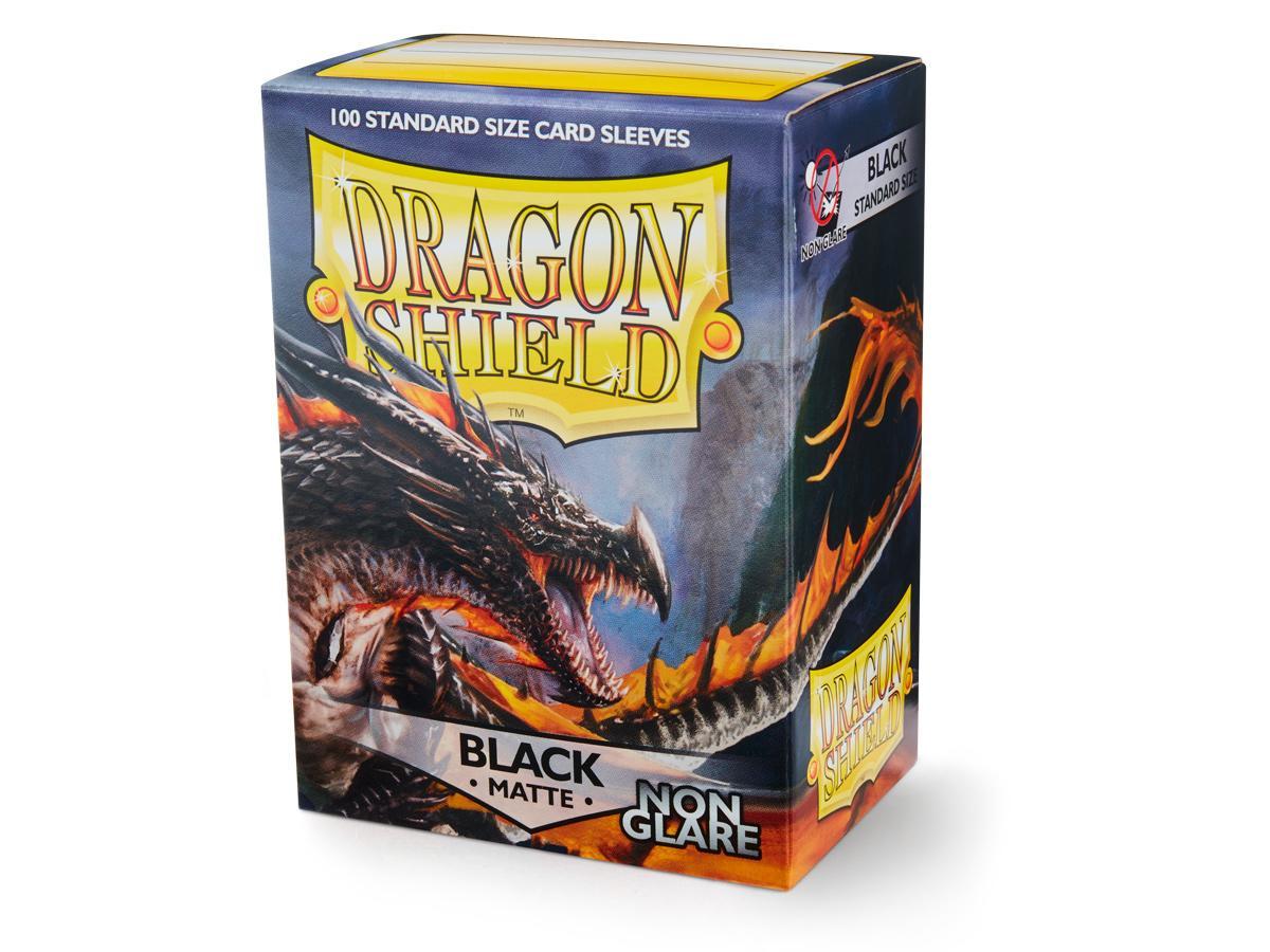 Dragon Shield Non-Glare Sleeve - Black ‘Amina’ 100ct | Arkham Games and Comics