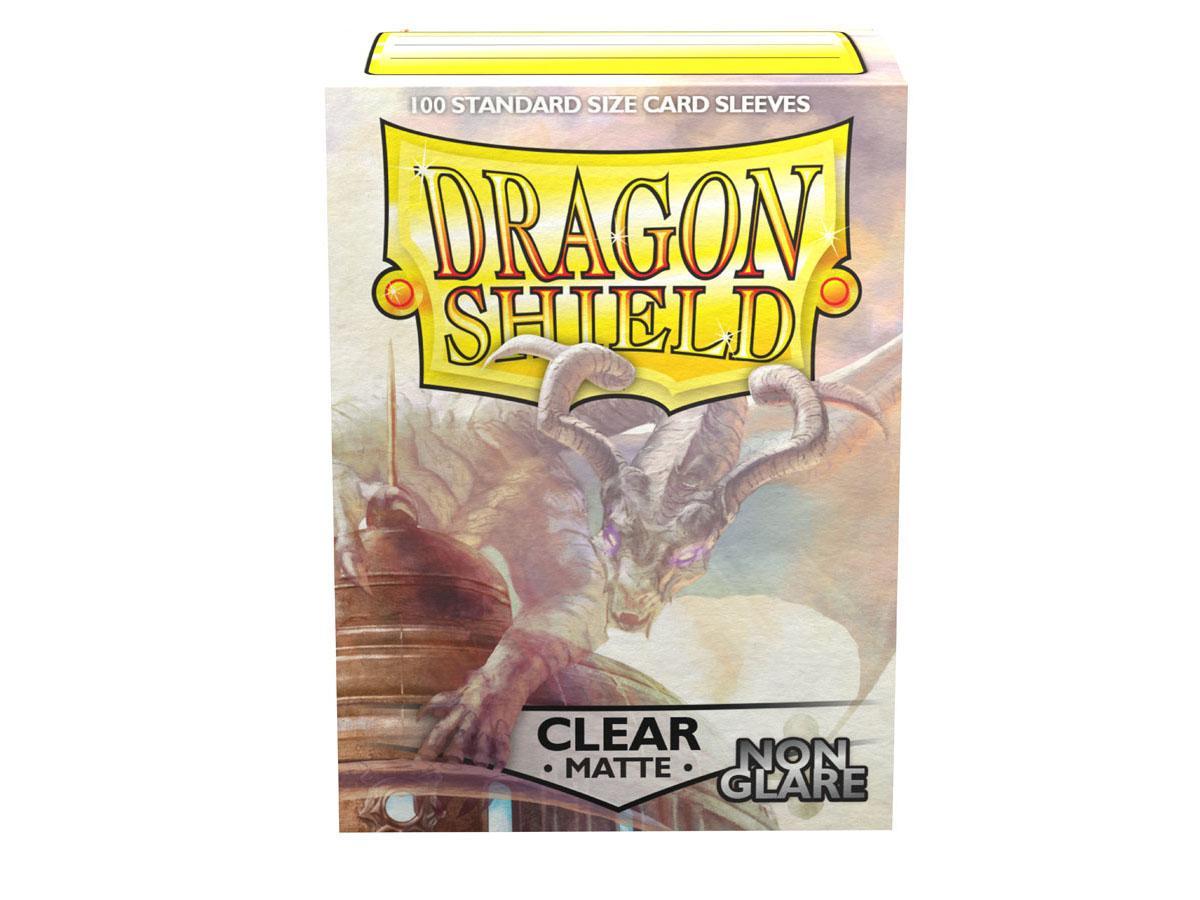 Dragon Shield Non-Glare Sleeve - Clear ‘Mantem’ 100ct | Arkham Games and Comics
