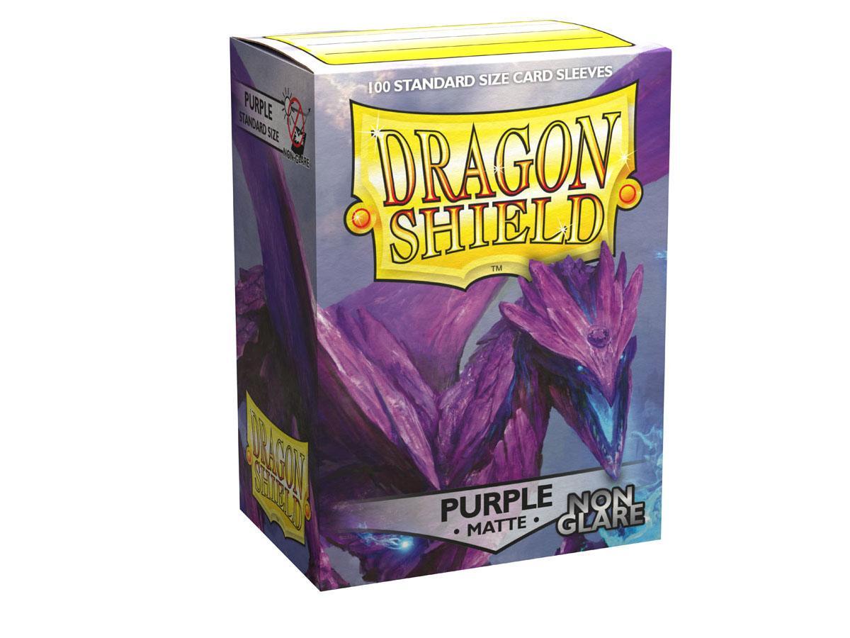 Dragon Shield Non-Glare Sleeve - Purple ‘Amifist’ 100ct | Arkham Games and Comics