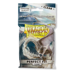 Dragon Shield Perfect Fit Sleeve - Clear ‘Sanctus’ 100ct | Arkham Games and Comics