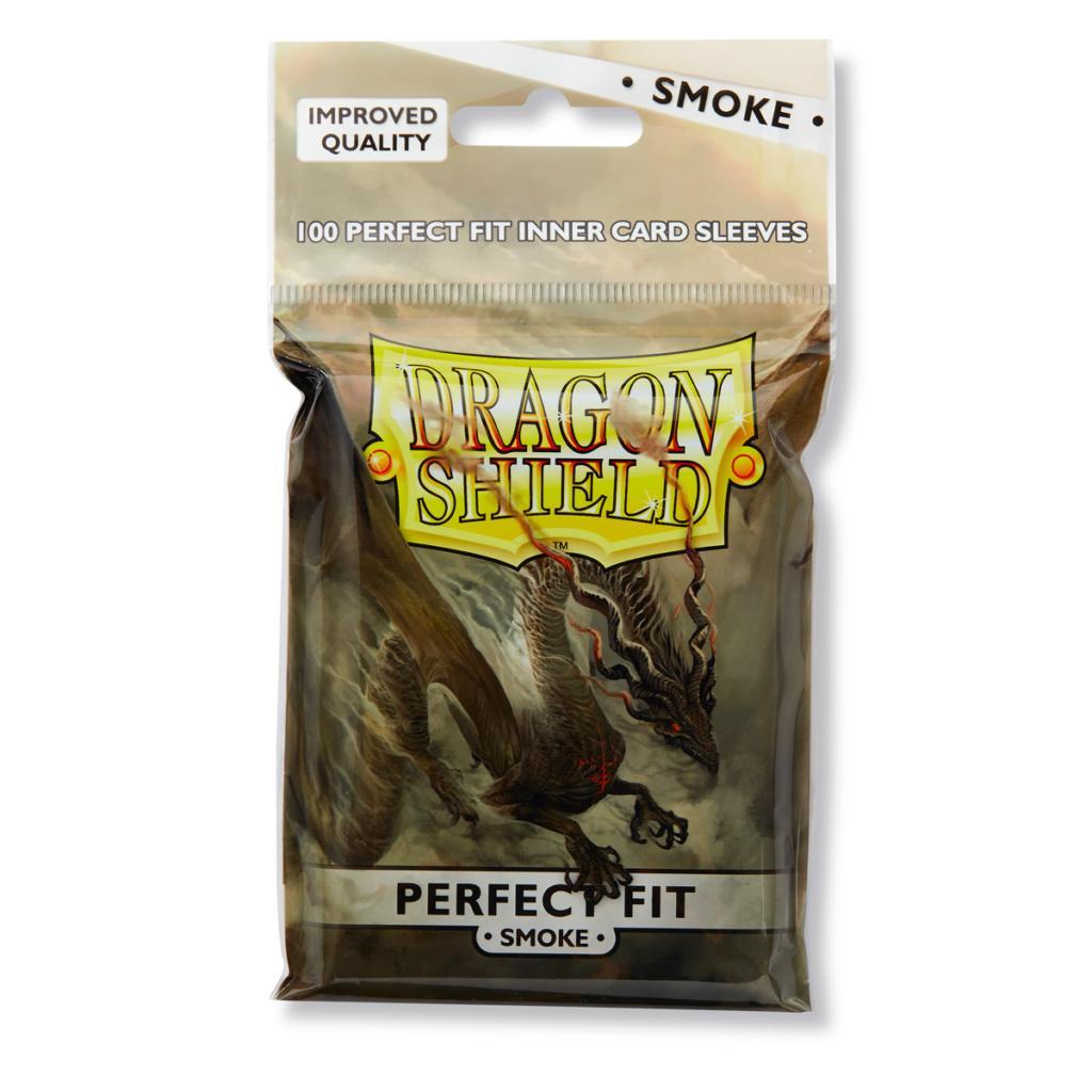 Dragon Shield Perfect Fit Sleeve - Smoke ‘Fuligo’ 100ct | Arkham Games and Comics