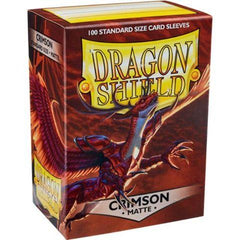 Dragon Shield Matte Sleeve - Crimson ‘Logi’ 100ct | Arkham Games and Comics