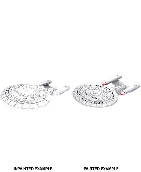 Star Trek: Deep Cuts Unpainted Miniatures: Galaxy Class | Arkham Games and Comics