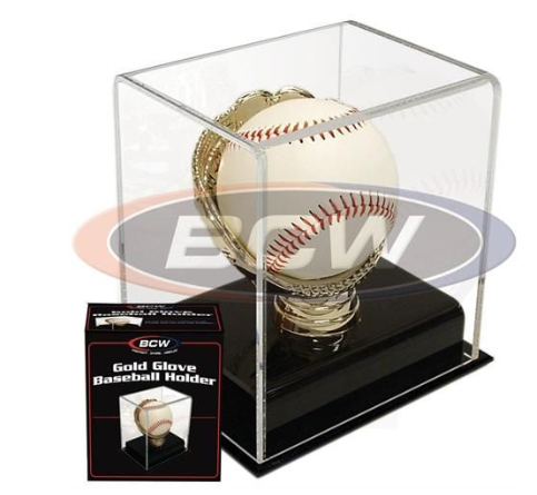 Acrylic Gold Glove Baseball Display | Arkham Games and Comics