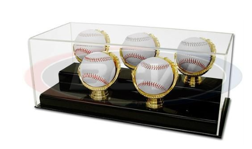 Acrylic 5 Gold Glove Baseball Display | Arkham Games and Comics