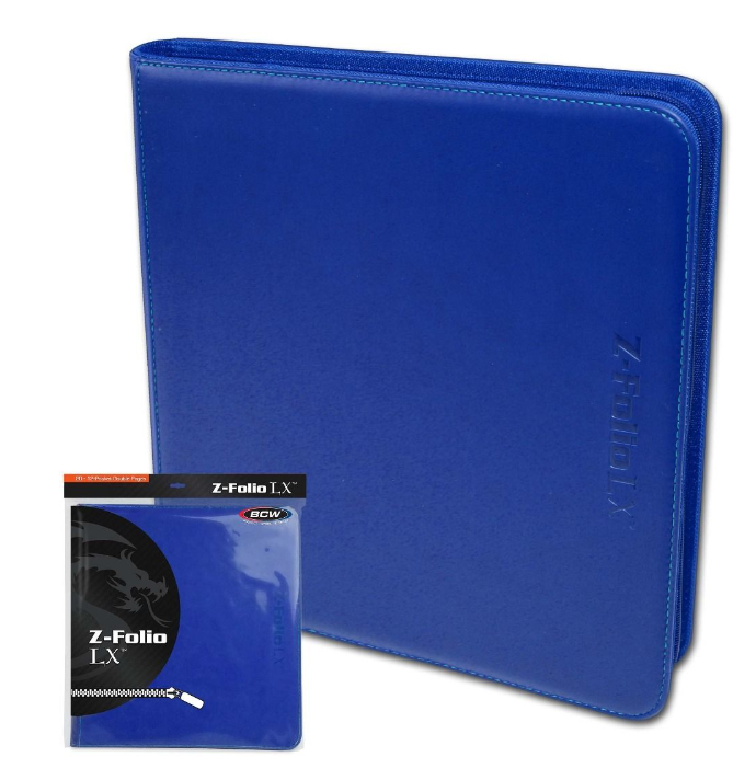 Z-Folio 12-Pocket LX Album - Blue | Arkham Games and Comics