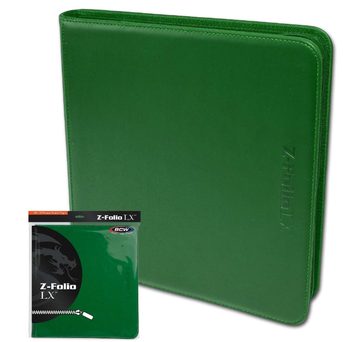 Z-Folio 12-Pocket LX Album - Green | Arkham Games and Comics