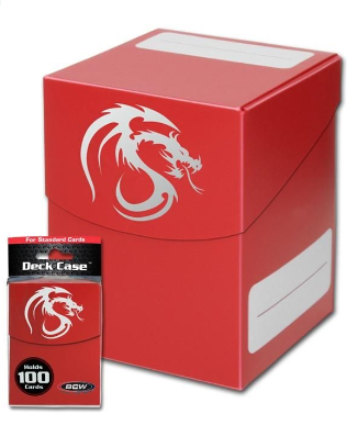 Deck Case - Large - Red | Arkham Games and Comics