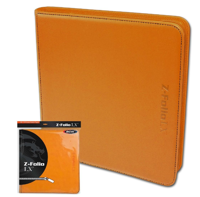 Z-Folio 12-Pocket LX Album - Orange | Arkham Games and Comics