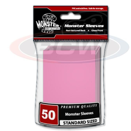 Glossy Sleeves - Large - No Logo - Pink | Arkham Games and Comics