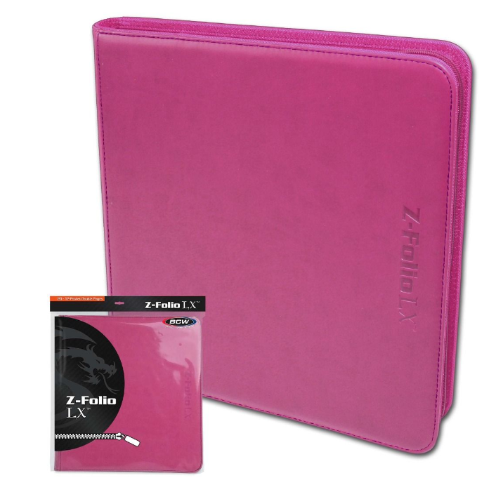 Z-Folio 12-Pocket LX Album - Pink | Arkham Games and Comics