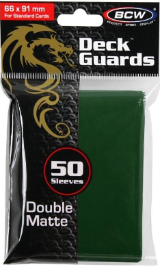 Deck Guard - Double Matte - Green | Arkham Games and Comics