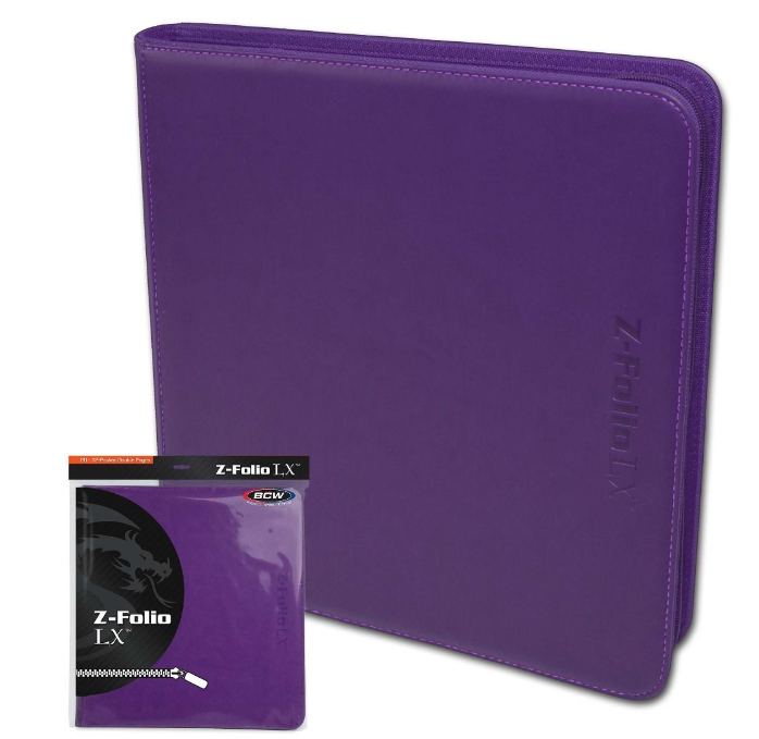 Z-Folio 12-Pocket LX Album - Purple | Arkham Games and Comics