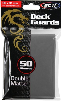 Deck Guard - Double Matte - Gray | Arkham Games and Comics