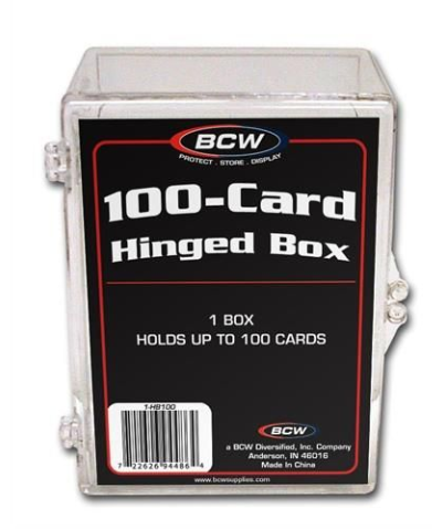 Hinged Trading Card Box - 100 Count | Arkham Games and Comics