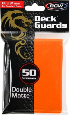 Deck Guard - Double Matte - Orange | Arkham Games and Comics