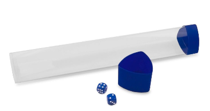 Playmat Tube with Dice Cap - Blue | Arkham Games and Comics