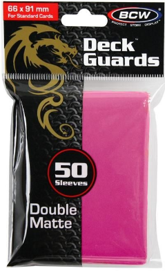 Deck Guard - Double Matte - Pink | Arkham Games and Comics