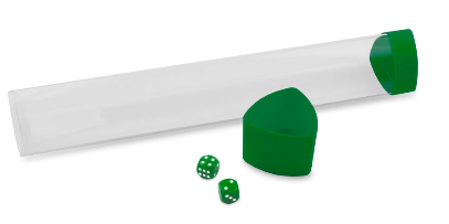 Playmat Tube with Dice Cap - Green | Arkham Games and Comics