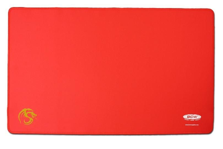 Playmat with Stitched Edging - Red | Arkham Games and Comics