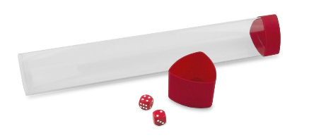 Playmat Tube with Dice Cap - Red | Arkham Games and Comics