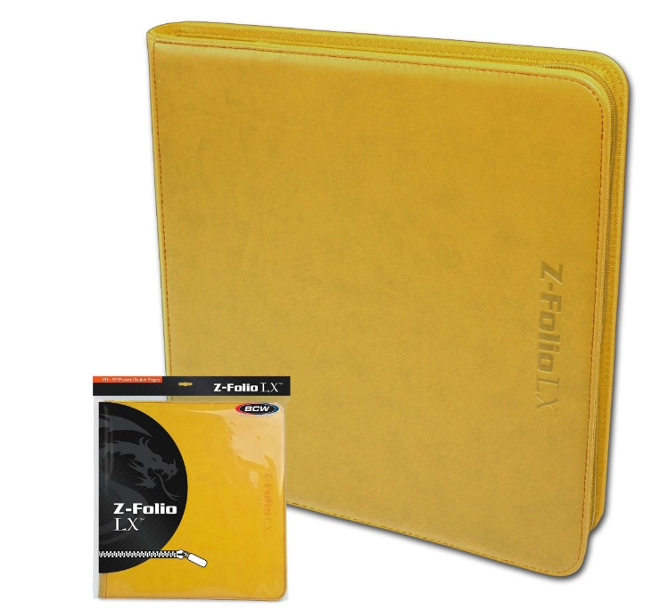 Z-Folio 12-Pocket LX Album - Yellow | Arkham Games and Comics