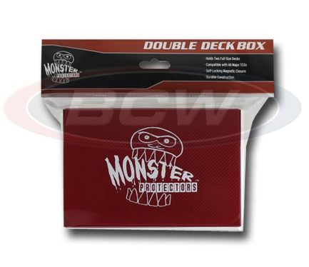 Double Deck Box - Matte Red | Arkham Games and Comics