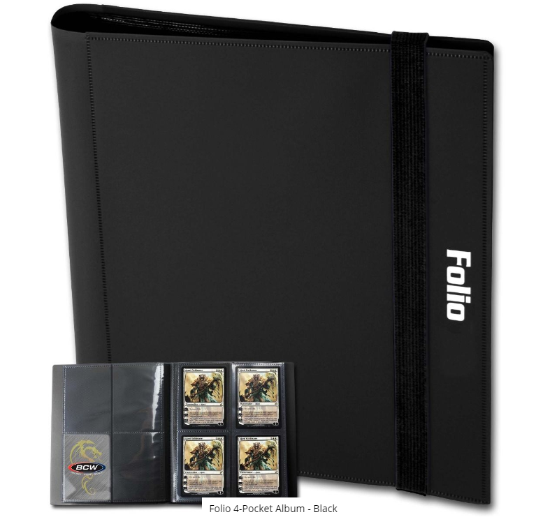 Folio 4-Pocket Album - Black | Arkham Games and Comics