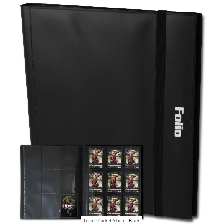 Folio 9-Pocket Album - Black | Arkham Games and Comics