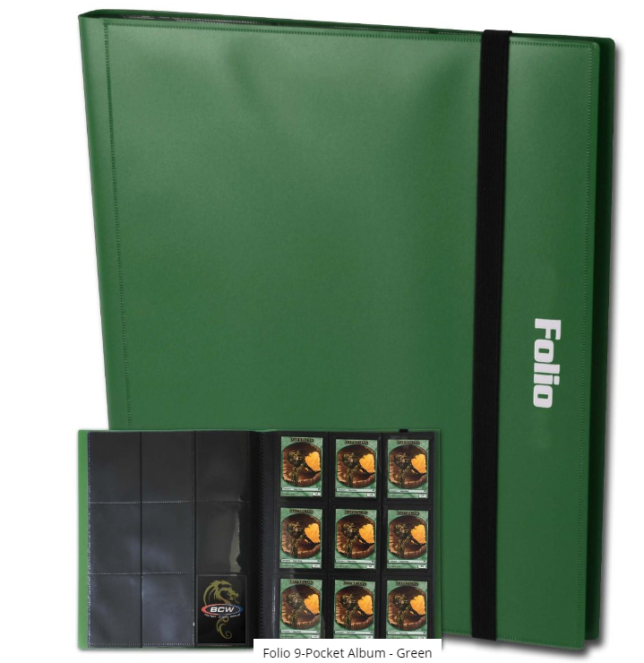 Folio 9-Pocket Album - Green | Arkham Games and Comics