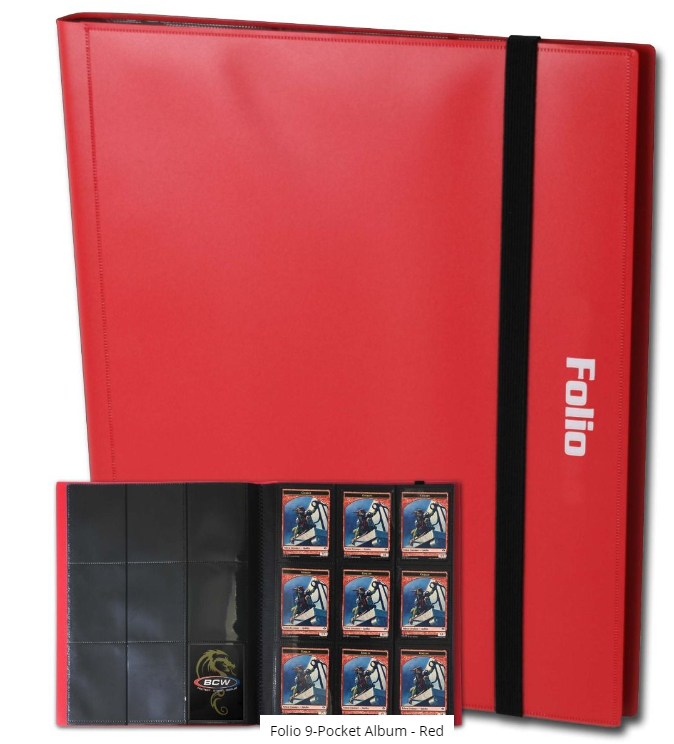 Folio 9-Pocket Album - Red | Arkham Games and Comics