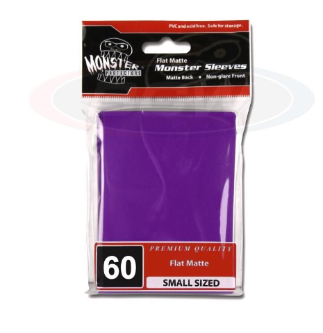 Flat Matte Sleeves - Small - No Logo - Purple | Arkham Games and Comics